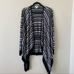 Neiman Marcus Multi Colour Waterfall Cardigan